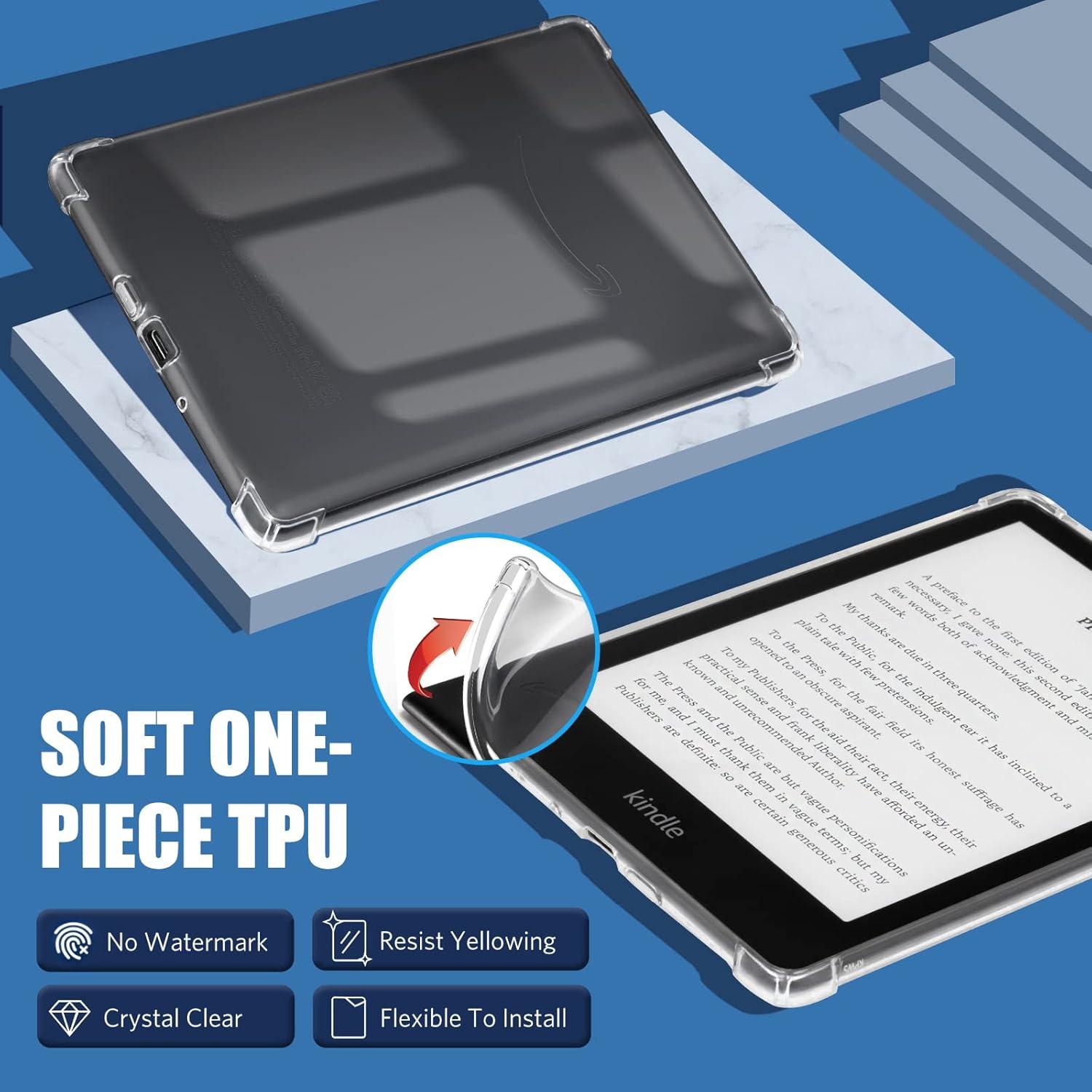 CoBak Clear Schutzhülle für Kindle Paperwhite 11. Generation 2021