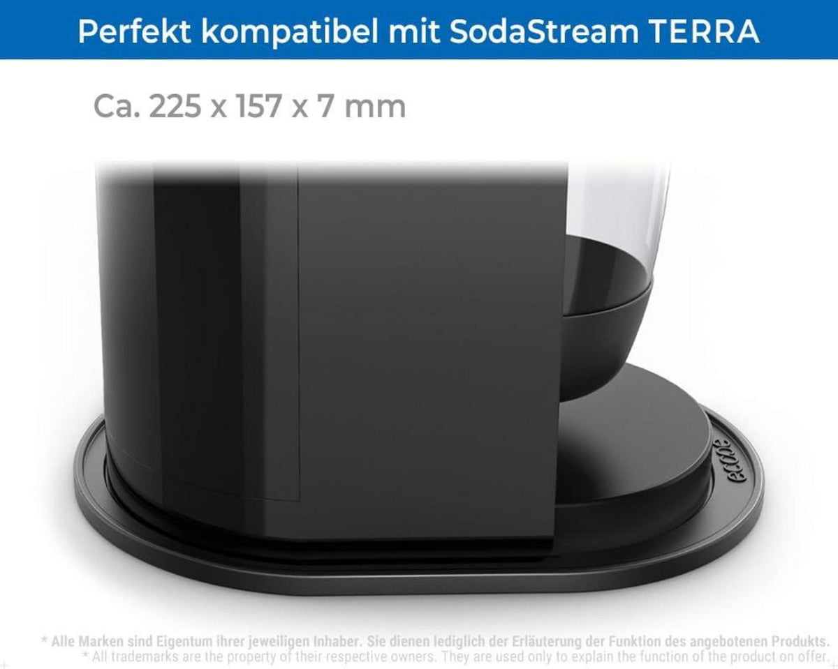 Silikon Abtropfmatte für SodaStream TERRA - Wasserdicht und rutschfest