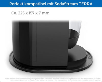 Silikon Abtropfmatte für SodaStream TERRA - Wasserdicht und rutschfest