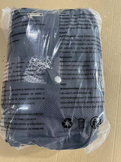 Damen Schulrucksack USB-Ladeanschluss Laptopfach 15,6 Zoll Grau