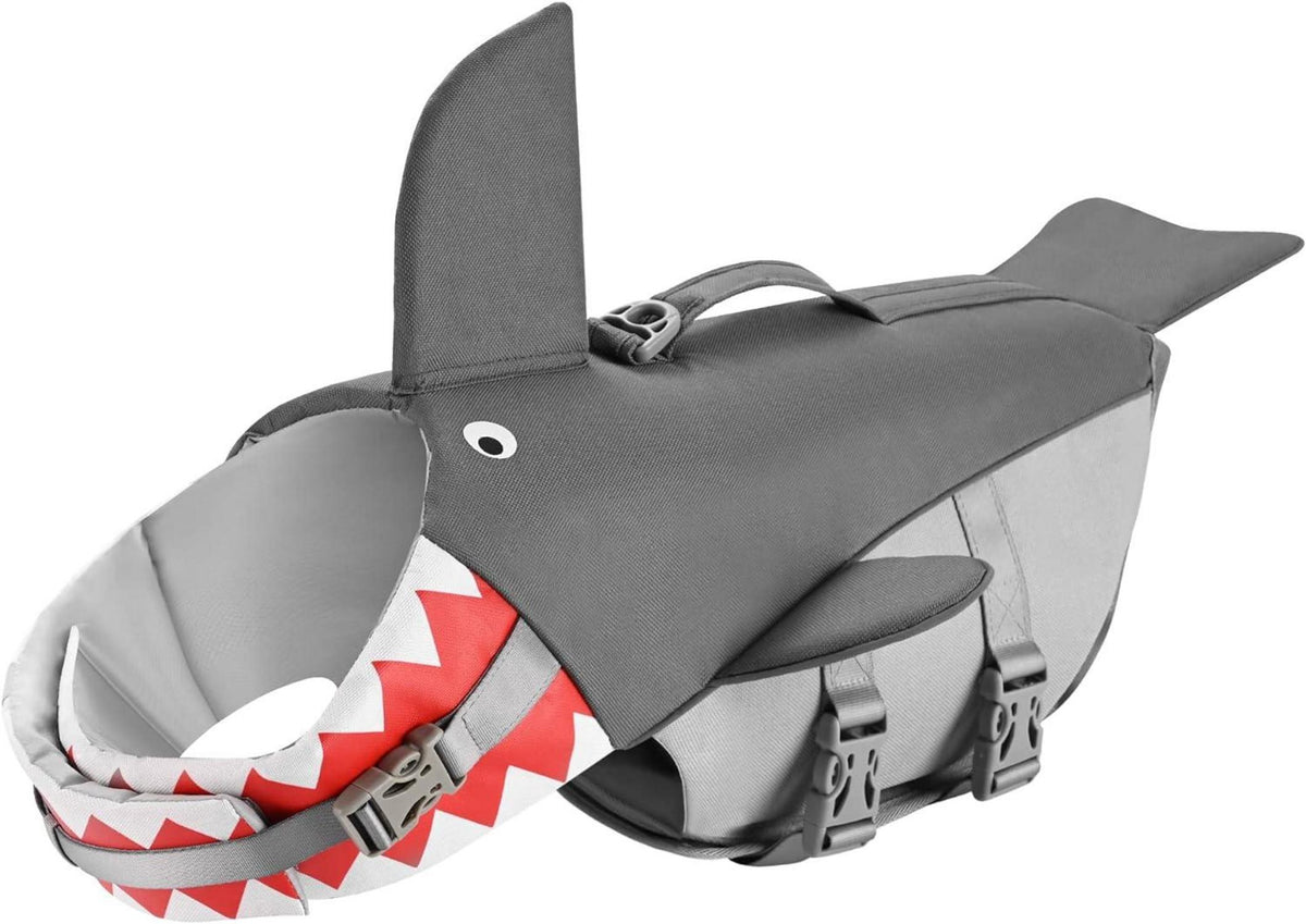 Schwimmweste Hunde Hai Schwimmen Bootfahren mit Griff Reflektierend