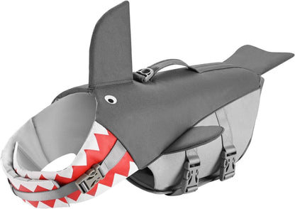 Schwimmweste Hunde Hai Schwimmen Bootfahren mit Griff Reflektierend