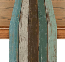 Artoid Mode Blau Holz Herbst Tischläufer 40x140 cm