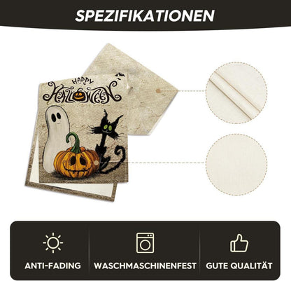 Halloween Tischläufer Katze Geist Jack-O-Laterne Dekoration 40x240 cm