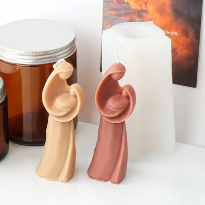 2x Silikonform Heilige Familie für Kerzen & Seife