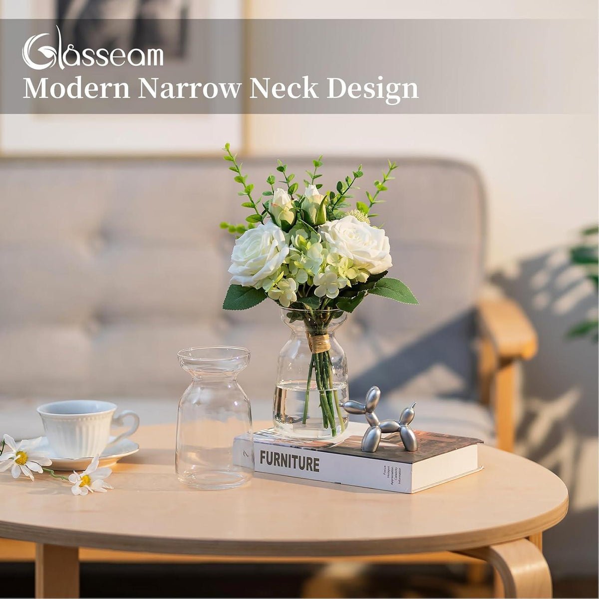 Kleine Glasvasen Set Modern Tischdeko Hochzeit Wohnzimmer