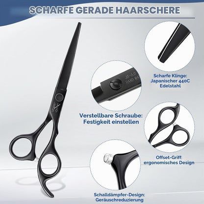 Friseurscheren Set Profi – Haarschneideschere & Effilierschere 6.5"