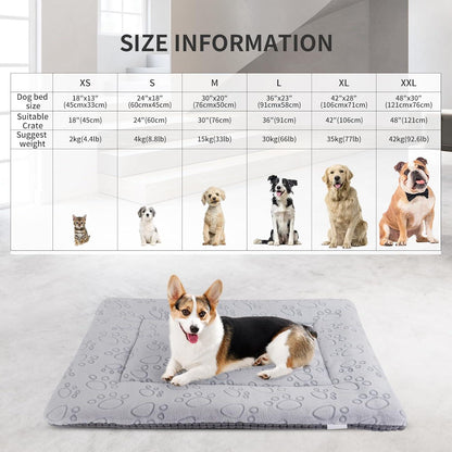 IEUUMLER Hundebett Waschbare Hundematte Flauschig Weich Katzenkissen 76x50cm