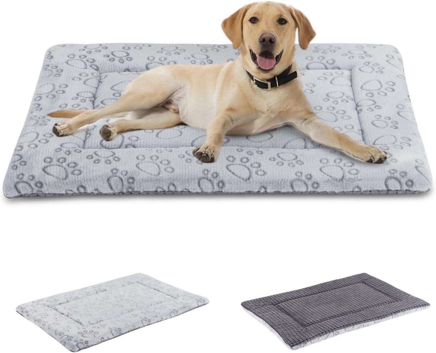 IEUUMLER Hundebett Flauschig Weich Waschbar für Hunde Katzen XS Grau
