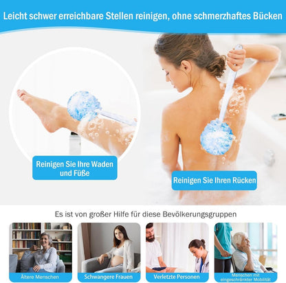 Duschschwamm Set Peeling Schwamm Rückenbürste Kunststoff