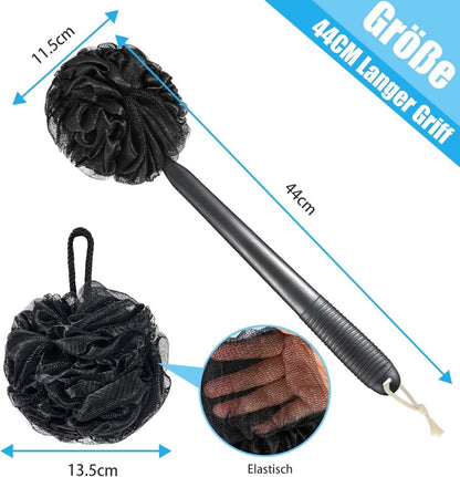 Badeschwamm Duschschwamm Set Peeling Schwamm Rückenbürste 42cm Luffa