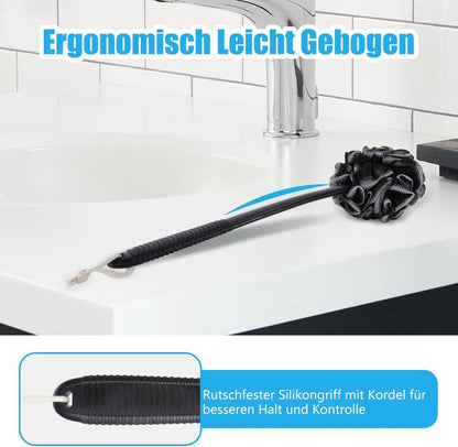 Duschbürste Duschschwamm Peeling Set Rückenbürste 42cm