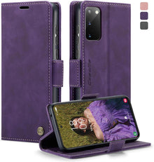 Samsung Galaxy S20 Flip Case Leder RFID Standfunktion 360° Schutz
