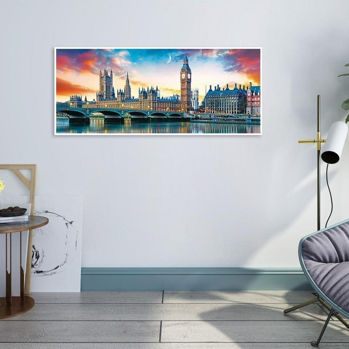 Diamant Painting London Brücke & Landschaft 110x50 cm