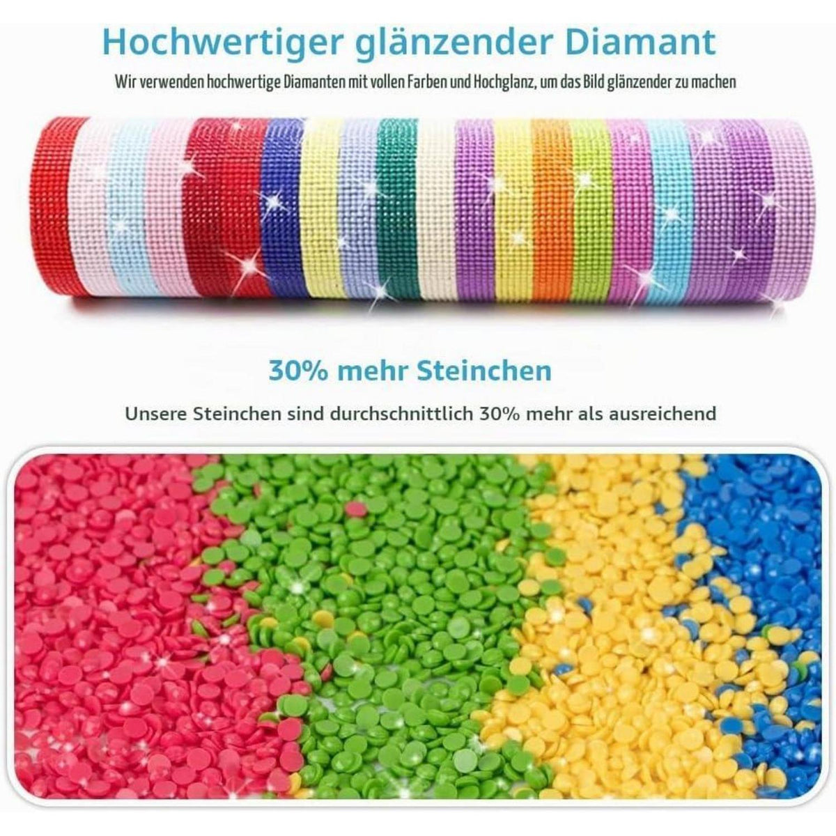 Diamantmalerei Buddha Landschaft mit Wasserfall & Orchideen xxl