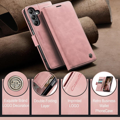 Handyhülle Samsung Galaxy A14 5G/4G Leder Flip Case RFID Schutz - Rosa