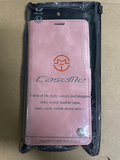 Samsung Galaxy A14 5G/4G Handyhülle Premium Leder RFID Schutzhülle Flip Case Standfunktion - Rosa