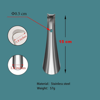 Kleiner Metall Schuhlöffel Set 2er - 16cm Edelstahl Shoe