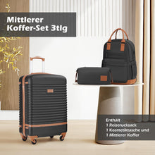 COOLIFE Koffer ABS Hartschalen Reisekoffer Set 3tlg