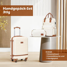 COOLIFE Koffer Trolley Reisekoffer ABS Hartschale 4 Rollen