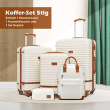 COOLIFE Koffer Set 5tlg ABS Hartschale 4 Rollen TSA-Schloss