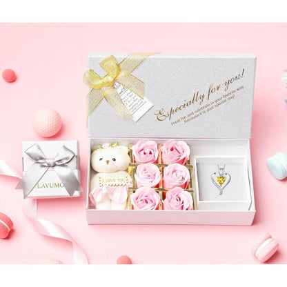 Silber Herz Kette Damen "I love you" Gravur & Unendlichkeitszeichen