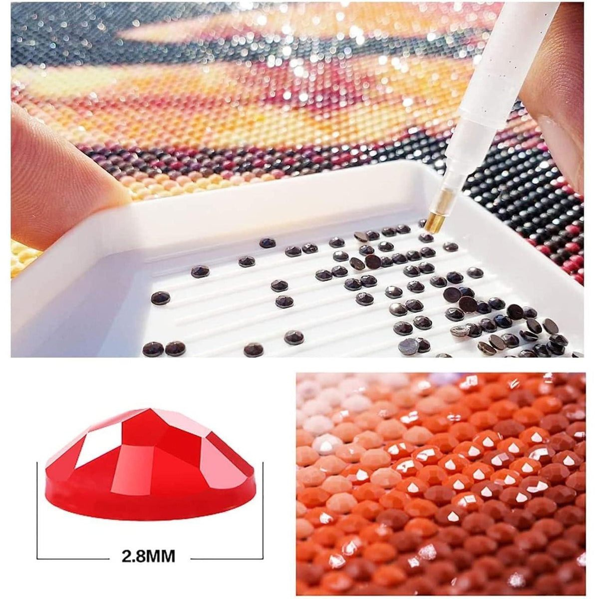 5D Diamant Painting Tiger – Großes Bild für Erwachsene