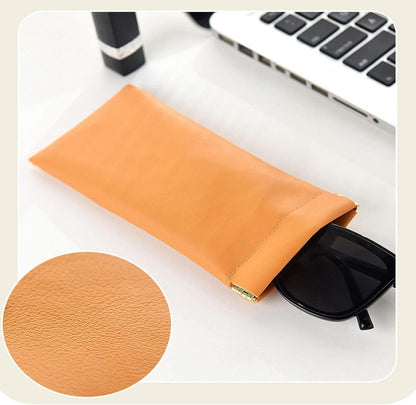 4er Pack Brillenetui Weiches PU Leder Schutzhülle Damen Sonnenbrillen Etui