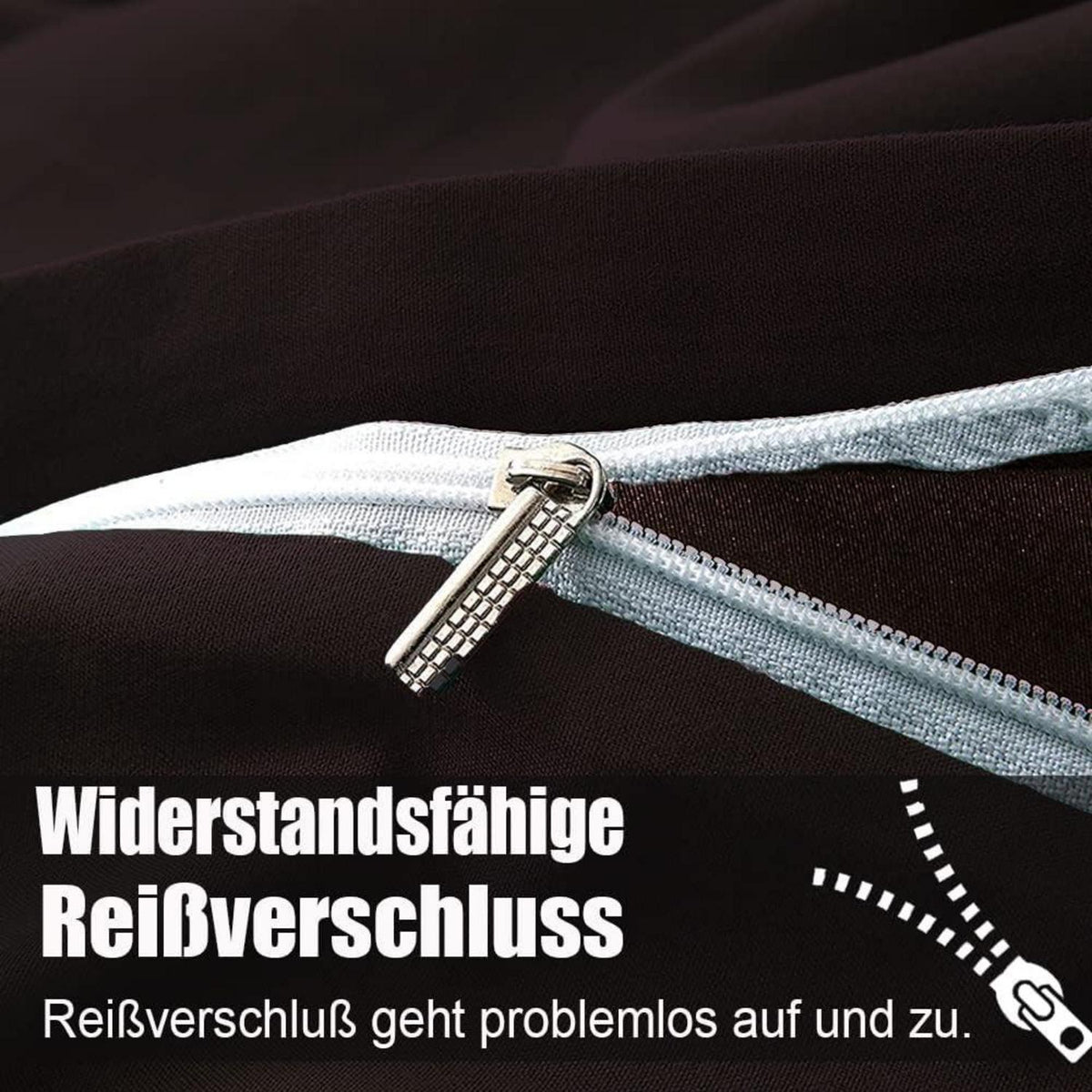 Bettwäsche Braun Weich Bügelfrei 200x220 Knitterfrei 2er Set