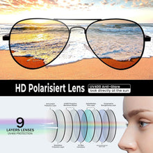 Polarisierte Pilotenbrille mit UV400 Schutz – Herren & Damen