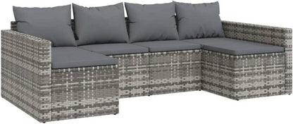Garten Lounge Set 2 TLG mit Kissen, Sitzgruppe, Loungemöbel