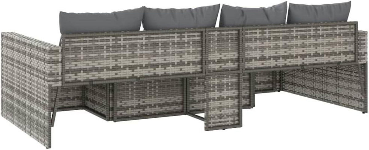Garten Lounge Set 2-TLG. mit Kissen, Sitzgruppe, Sofa Garnitur