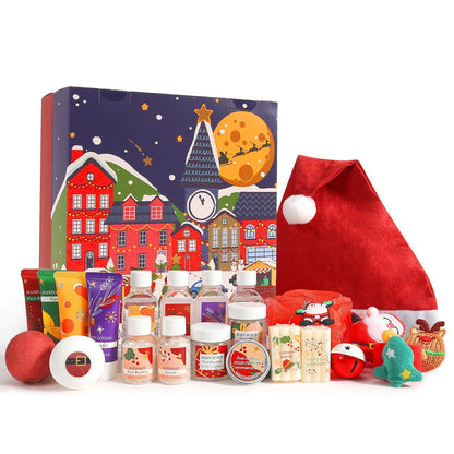 BODY & EARTH Adventskalender Weihnachtsgeschenke für Frauen mit 24 SPA Produkten