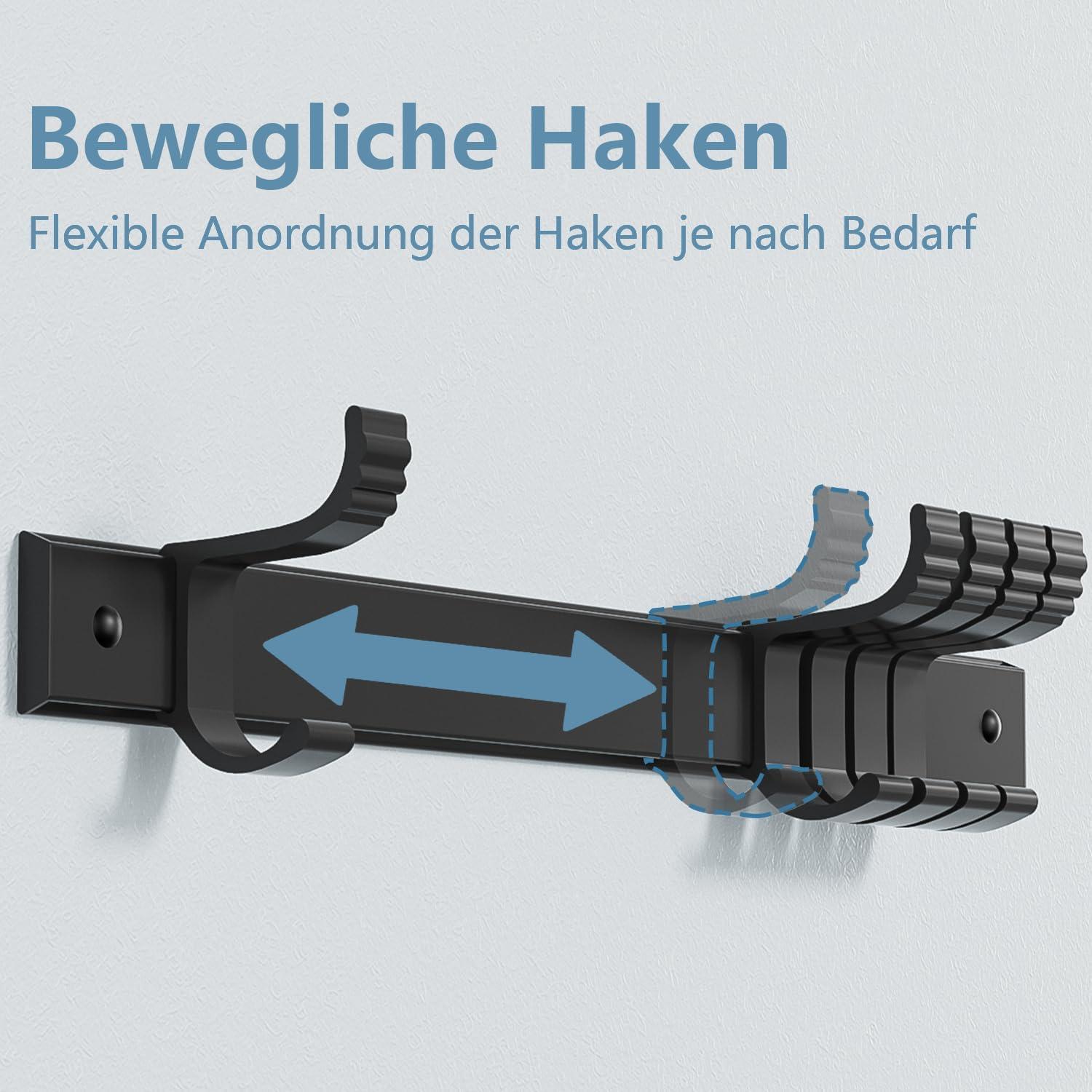 Pickpiff Wandhaken Set für Tür und Wand, modern, 5 Doppelhaken, 30