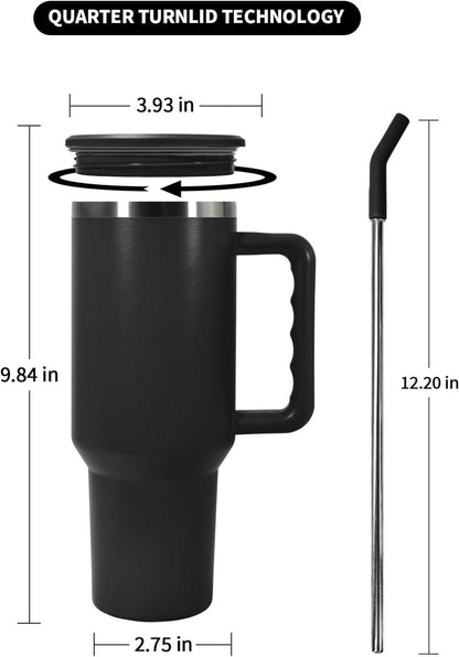 Doppelwandiger Edelstahl Becher 40oz mit Griff und