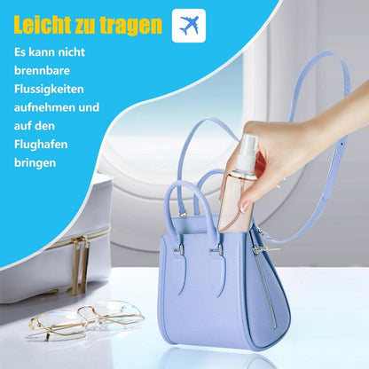 12x 50ml Sprühflaschen leer, transparent, auslaufsicher