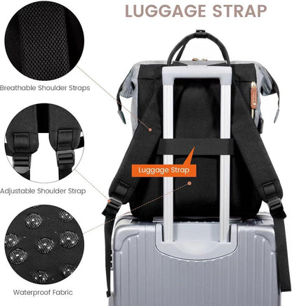 Laptop Rucksack Damen 15.6 Zoll Schulrucksack Mädchen Backpack