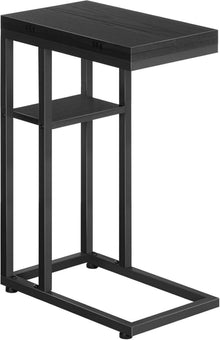 Modernes Klapp-Sofatisch mit Lagerregal, Schwarz