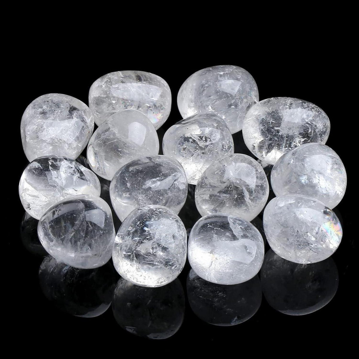 Bergkristall Trommelsteine 100g - Klarer Quarz Heilkristalle