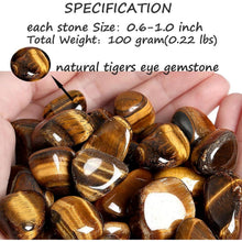 Tigerauge Kristalle 100g Trommelsteine für Heilung & Schmuck