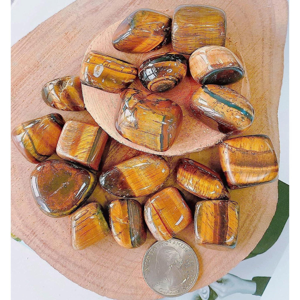 Tigerauge Kristalle 100g Trommelsteine für Heilung & Schmuck
