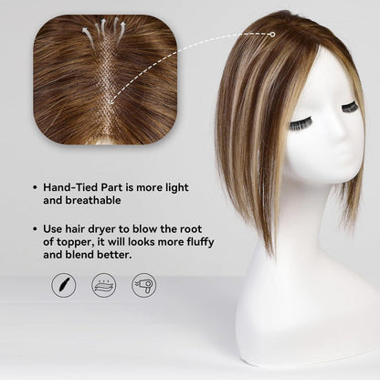 Remy Haar Topper – Handgeknüpft, P4/27, 12 Zoll