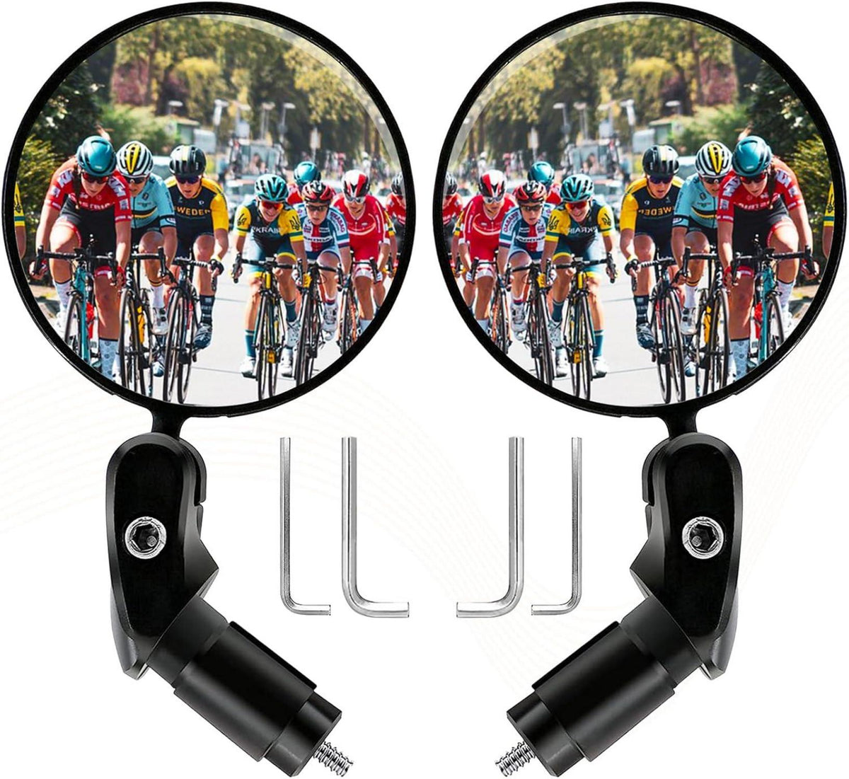 Fahrradspiegel Klappbar 360° Drehbar Universal Weitwinkel für Fahrrad