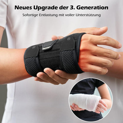 Handgelenkstütze mit 3 Metallschienen für