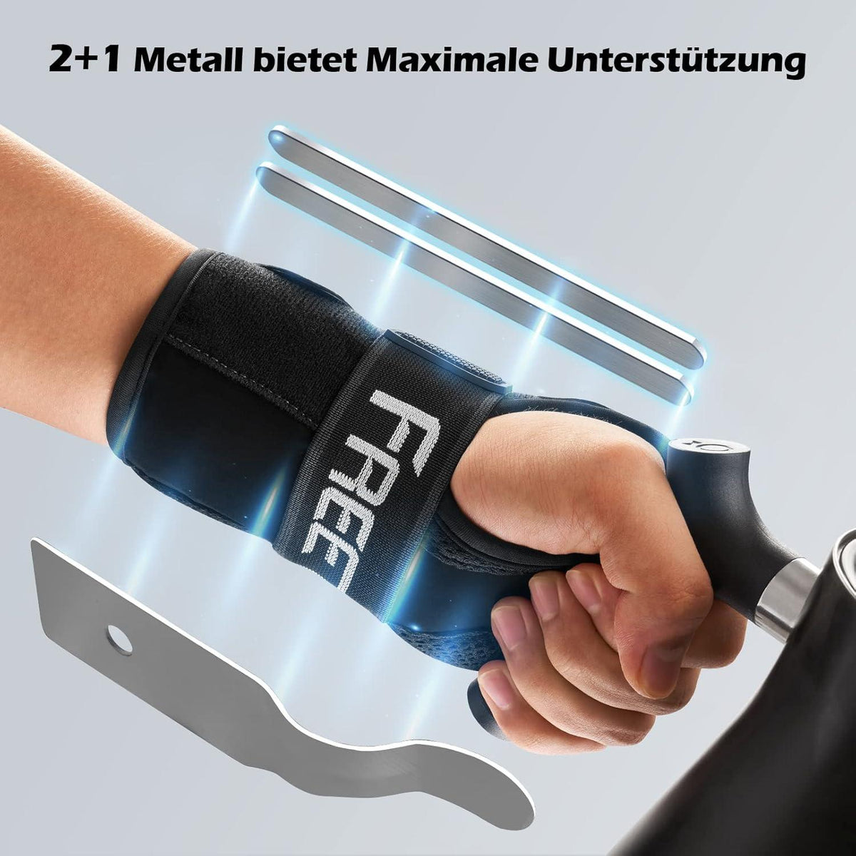 Handgelenkstütze mit Metallschienen für Karpaltunnelsyndrom
