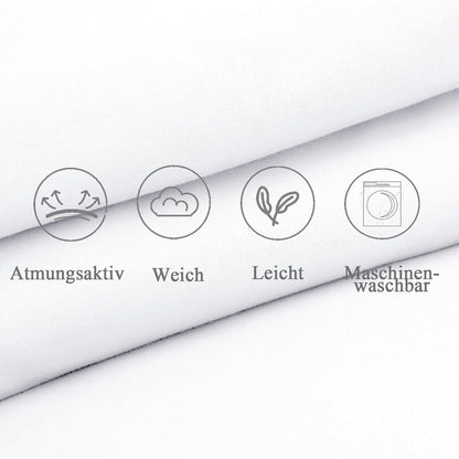 Weißer Kissenbezug 80x80 Mikrofaser 2er Set Pillowcase OEKO-TEX 100