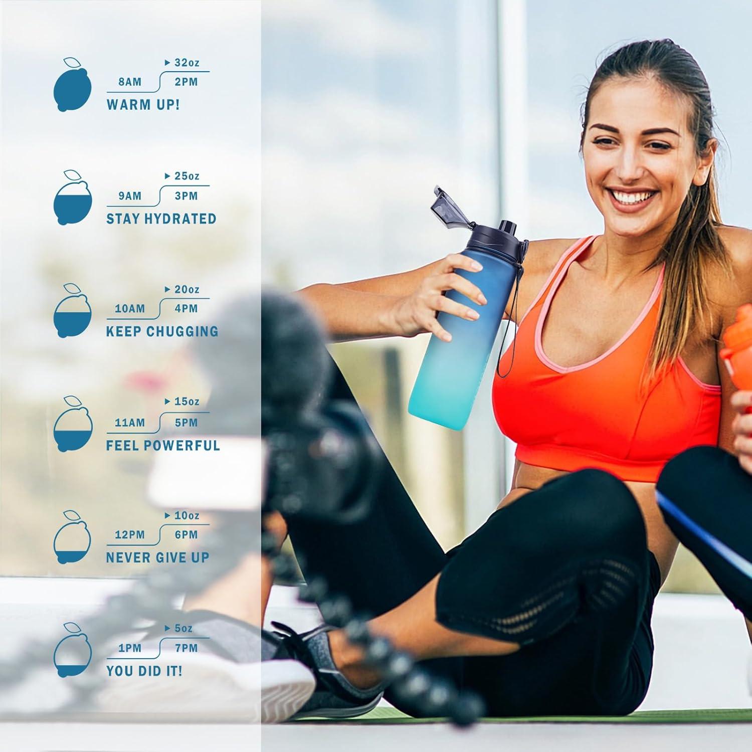 Sport Trinkflasche 1L BPA-frei Tritan Wasserflasche - Auslaufsicher