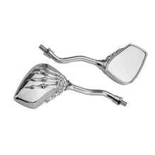 Motorrad Spiegel Silber Geisterklaue E24 360° Drehbar
