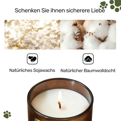 Duftkerze für Hunde & Katzen, Geruchseliminator, Handgemacht, 200g