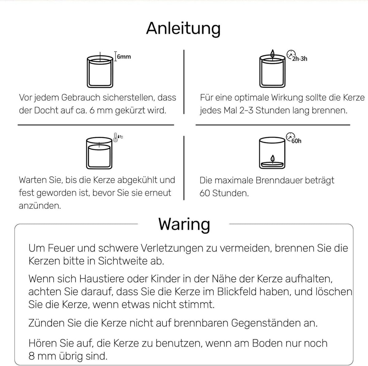 Duftkerze für Hunde & Katzen, Geruchseliminator, Handgemacht, 200g